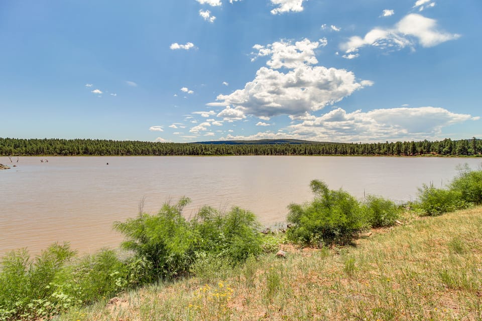 2 Mi to Rainbow Lake: Lovely Lakeside Tiny Home House in Pinetop-Lakeside