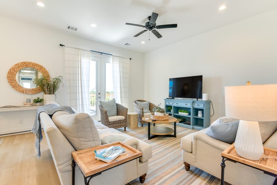 Near Terramar Beach! Family Getaway w/ Balcony House in Galveston Island