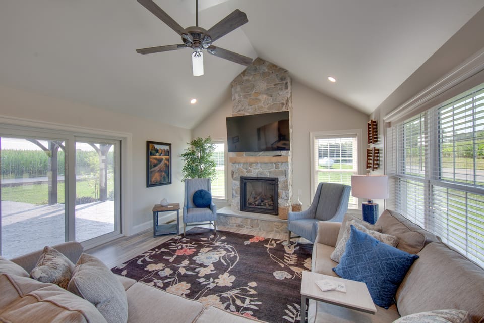 Patio & Yard: Newly Built Retreat in Ronks! House in Pennsylvania