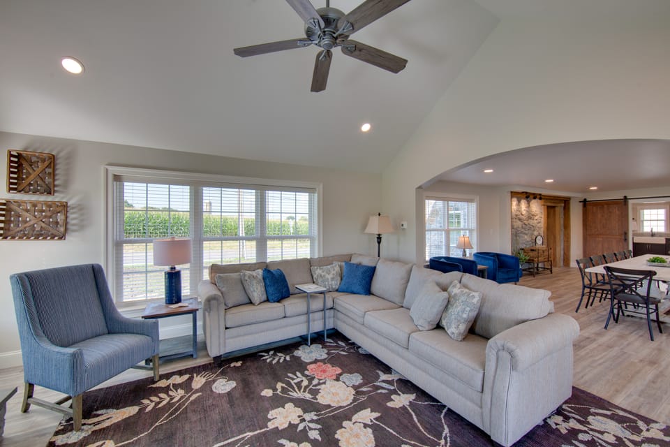 Patio & Yard: Newly Built Retreat in Ronks! House in Pennsylvania