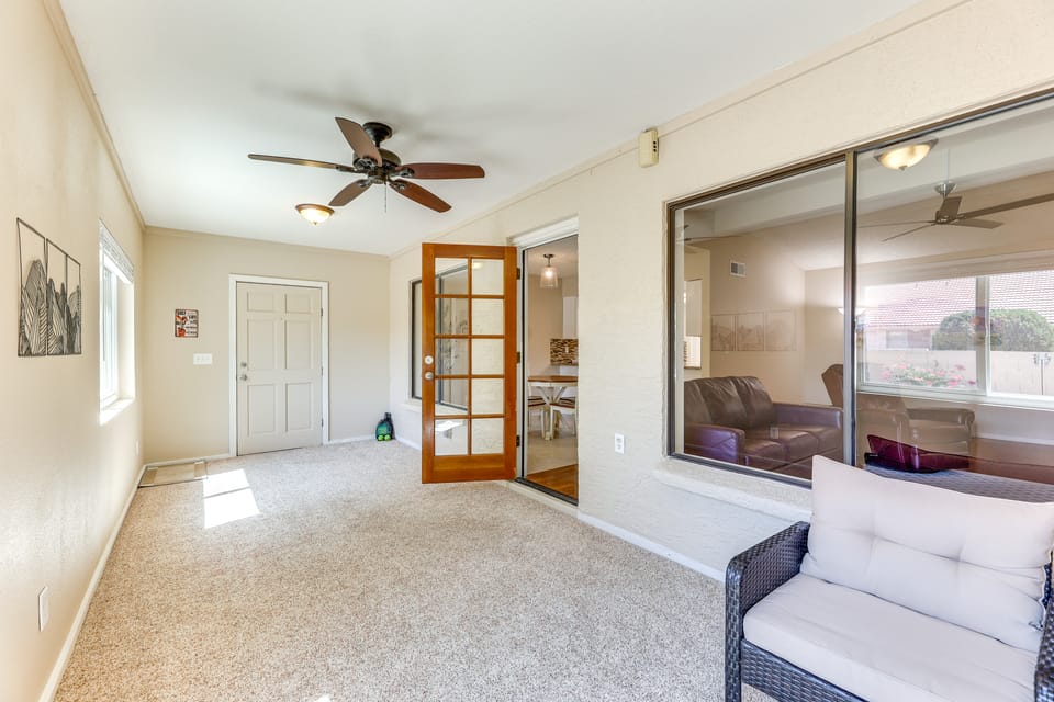 Sun Lakes Home w/ 3 Pools in Retirement Community House in Sun Lakes