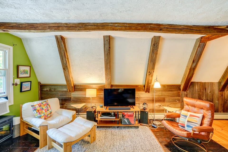 A-Frame Cabin w/ Furnished Deck in Becket! House in Becket