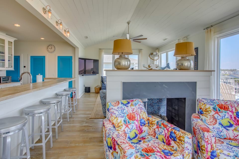 Holden Beach House w/ Boat Dock: Steps to Beach! House in Holden Beach