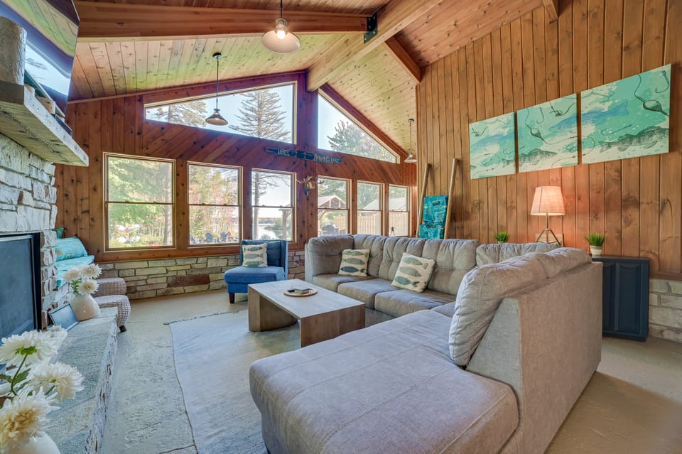 Lakefront Kalkaska Cottage w/ Fire Pit! Cottage in Michigan