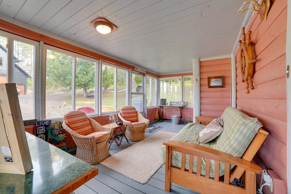 Riverfront Cheboygan Cabin w/ Kayaks & Dock! House in Michigan