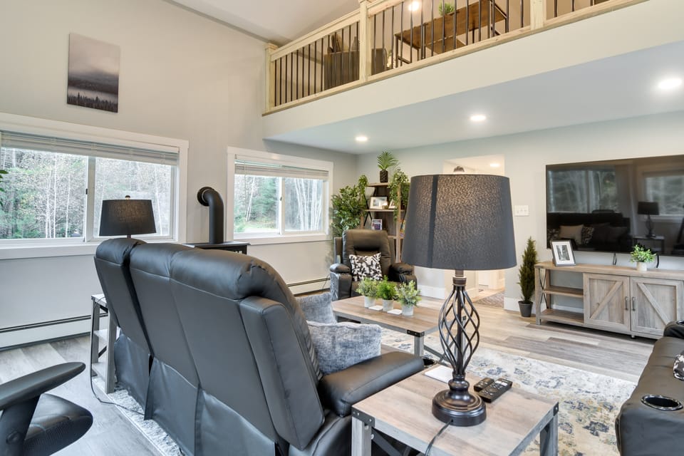 Modern Stark Home w/ Game Room, Grill & Fire Pit House in New Hampshire