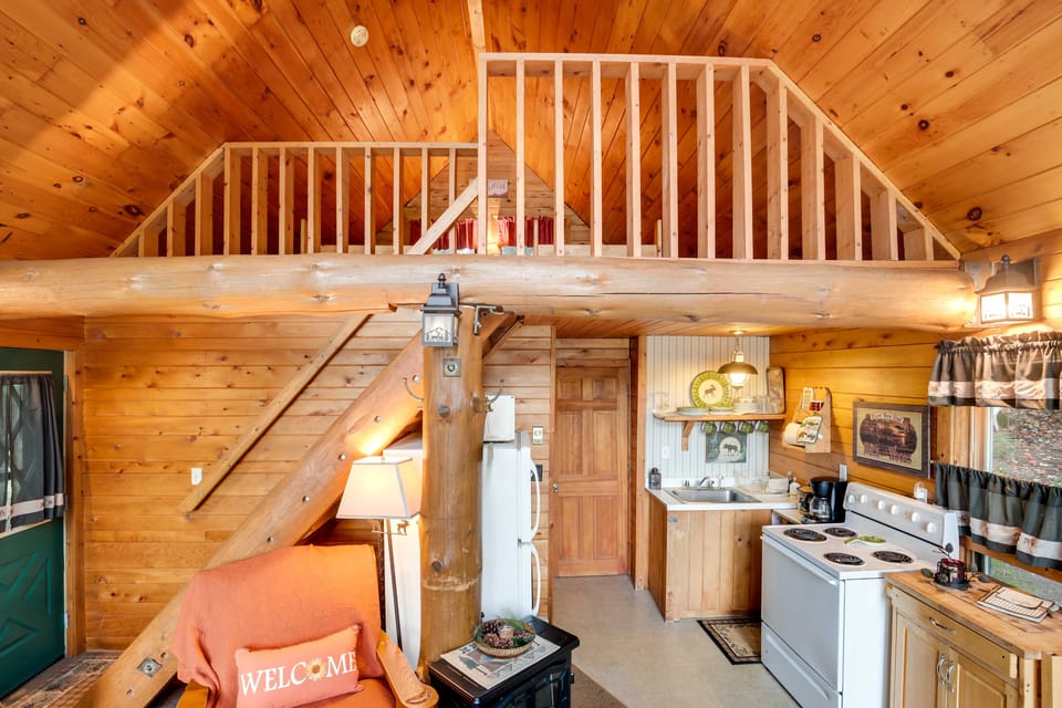 Lakefront Ogema Vacation Rental Cabin w/ Fire Pit! House in Wisconsin