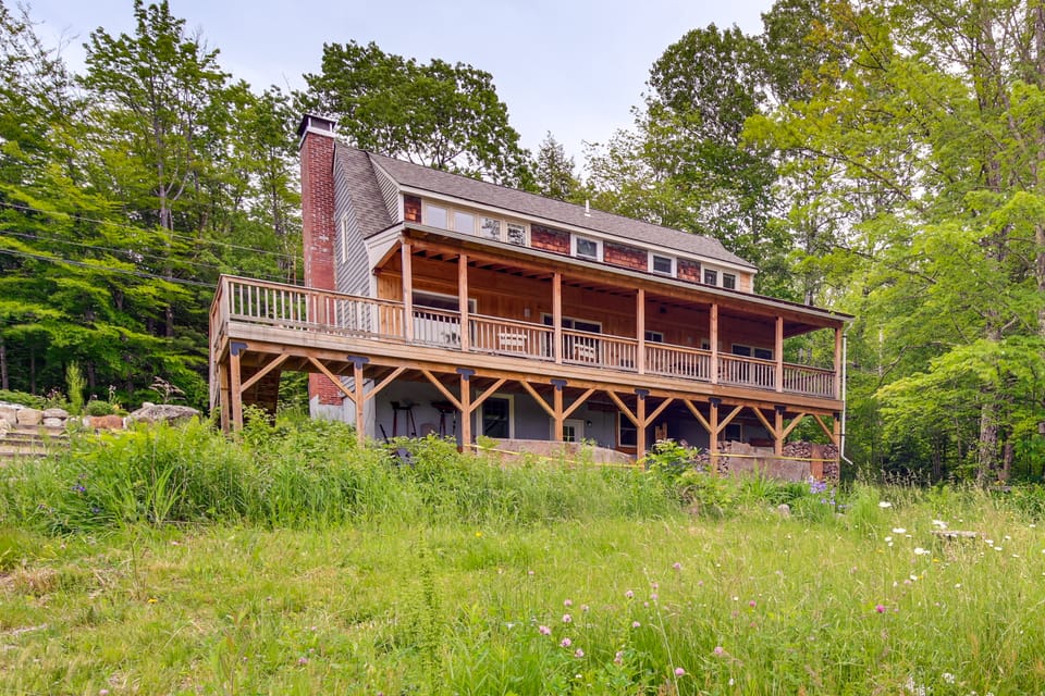 Expansive Wilmot Escape w/ Deck Near Skiing! House in Sutton