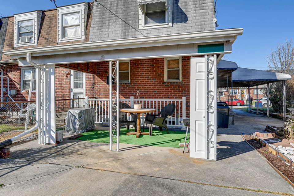 Maryland Abode w/ Patio: Near Baltimore Harbor Apartment in Maryland