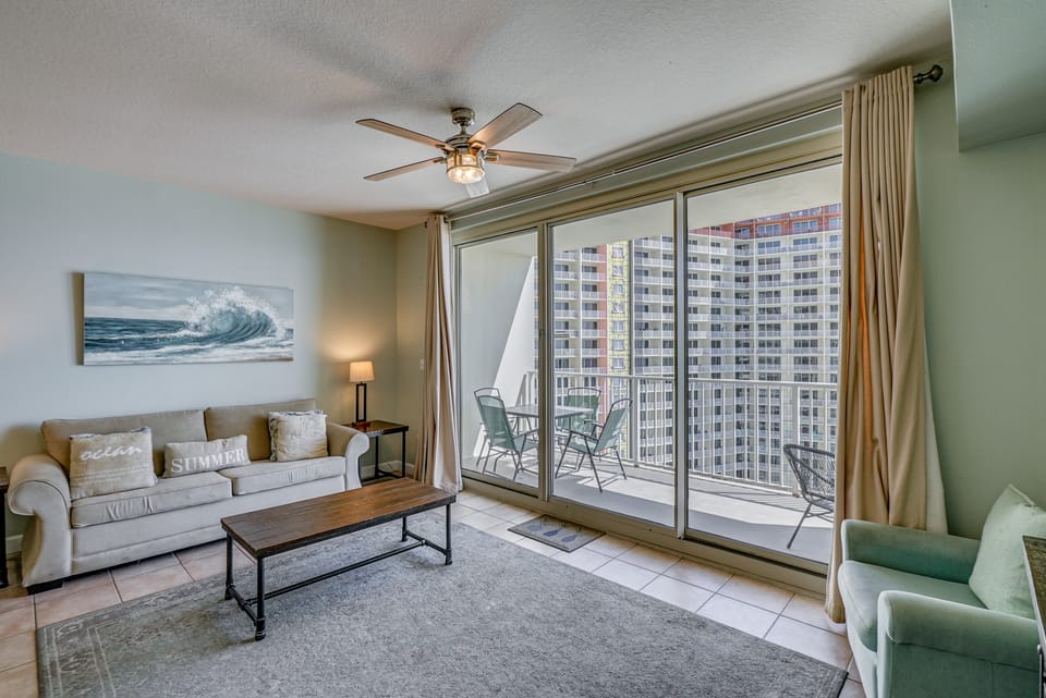 Gulf-Front Condo | Private Balcony + Ocean Views Apartment in Panama City Beach