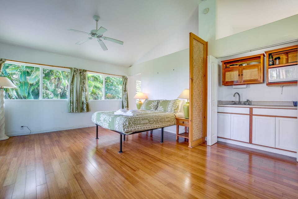Honomu Studio w/ Private Lanai Near Akaka Falls! Apartment in Honomu