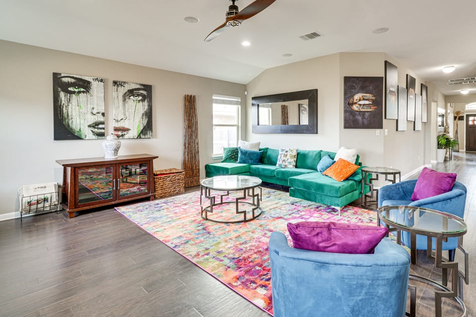 Covered Patio + Yard: Spacious Leander Home! House in Leander