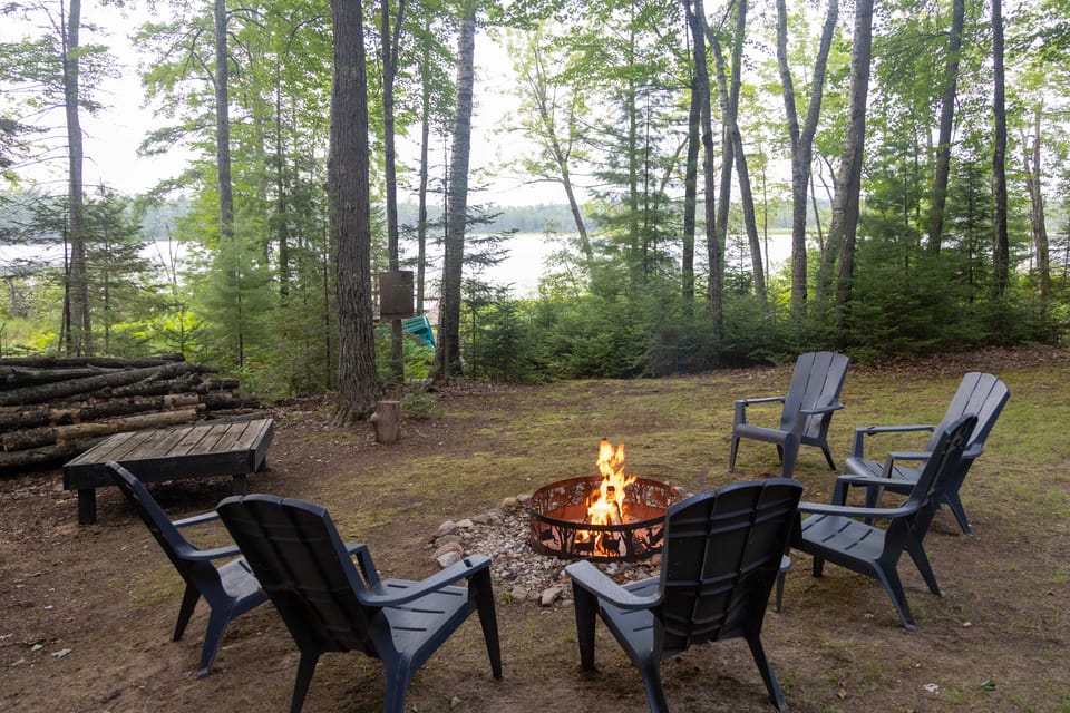 Rhinelander Waterfront Cabin w/ Deck & Fire Pit! House in Wisconsin
