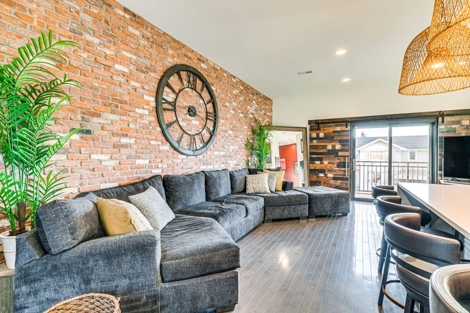Stylish Omaha Home w/ Balcony - 2 Mi to Downtown! Apartment in Omaha