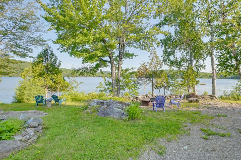 Lakefront Bucksport Home w/ Fire Pit + Gas Grill! House in Orland