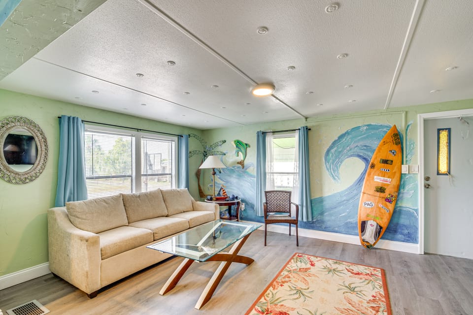 1 Mi to Beach: Home w/ Dock on Canal in Hudson House in Hudson