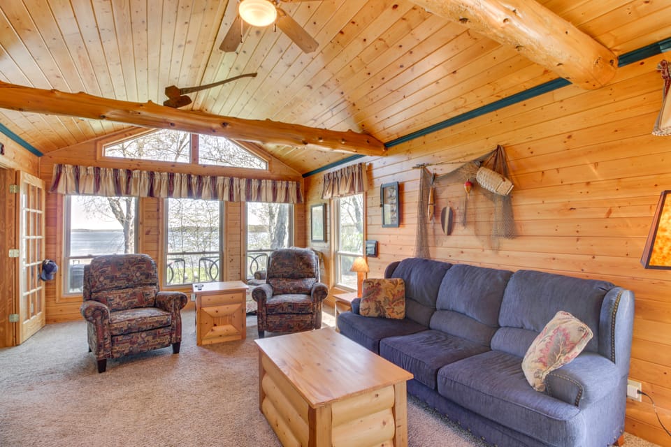 Private Lakefront Emily Home w/ Yard & Fire Pit! House in Minnesota