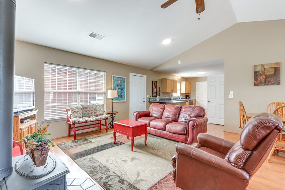 Fire Pit w/ Great View! Beaver Lake Home by Marina House in Beaver Lake