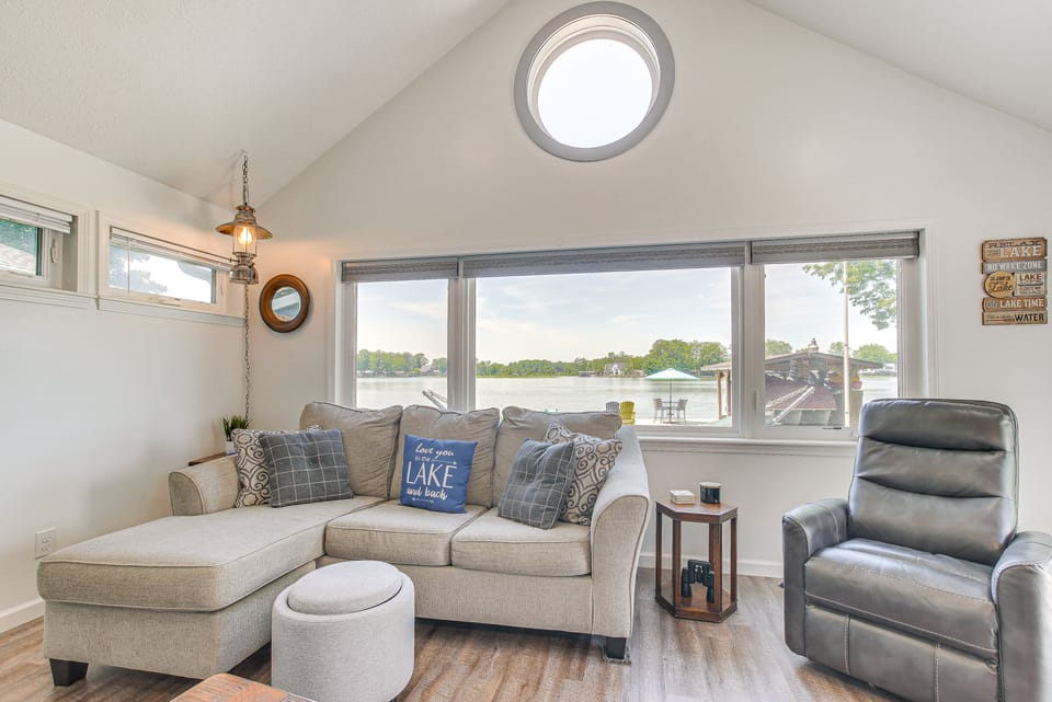 Waterfront w/ Boat Dock: Retreat on Indian Lake House in Indian Lake