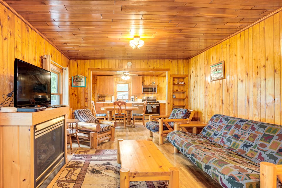 Peaceful Long Lake Cabin w/ Dock & Fire Pit! House in Wisconsin