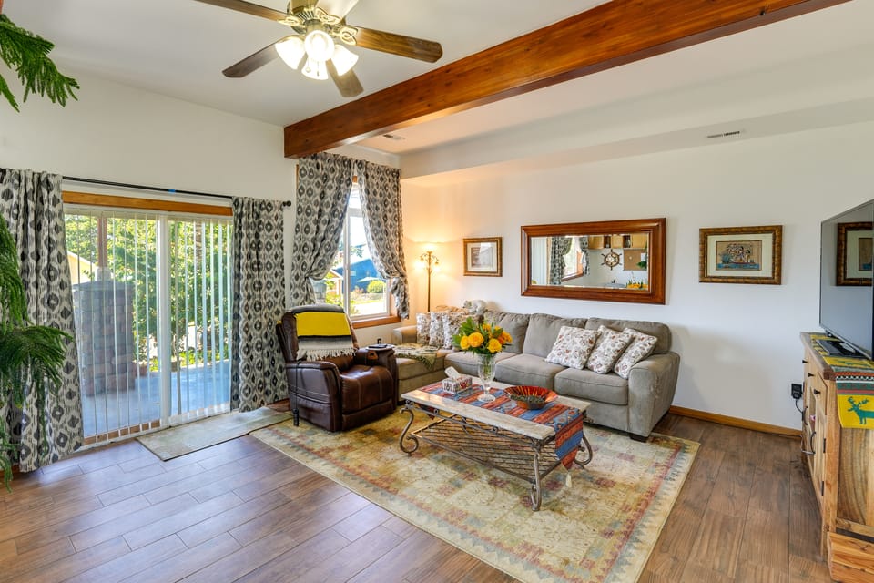 Sunset + Ocean Views: Serene Camano Escape House in Camano Island