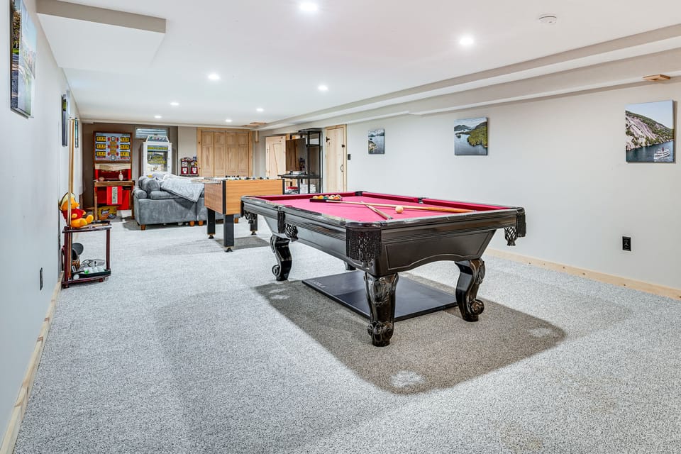 Game Room & Hot Tub! Waterfront Gem on Lake George House in Queensbury