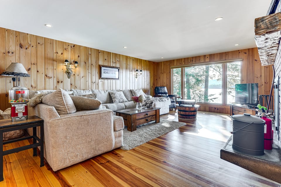 Game Room & Hot Tub! Waterfront Gem on Lake George House in Queensbury