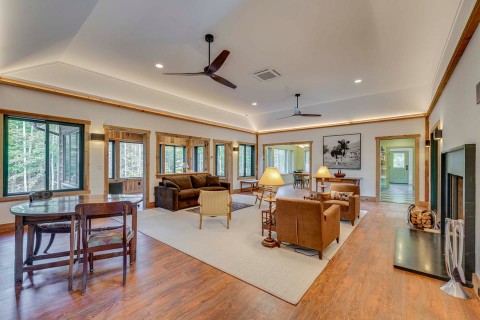 Riverfront Hideaway in Keene: Walk to Town! House in Adirondack Mountains