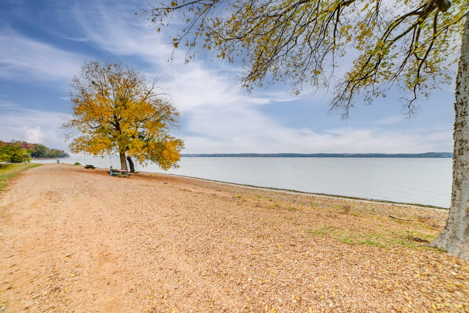 Walk to Lake: Dover Cabin w/ Views & Porch House in Tennessee
