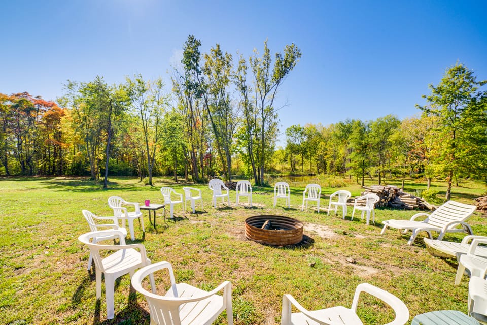 8-Acre Bridgman Oasis: Pool, Hot Tub & Game Room House in Bridgman