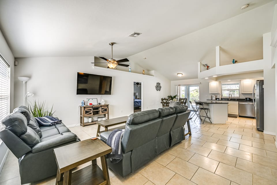 Patio, Dock + Canal Access: Cape Coral Home! House in Cape Coral