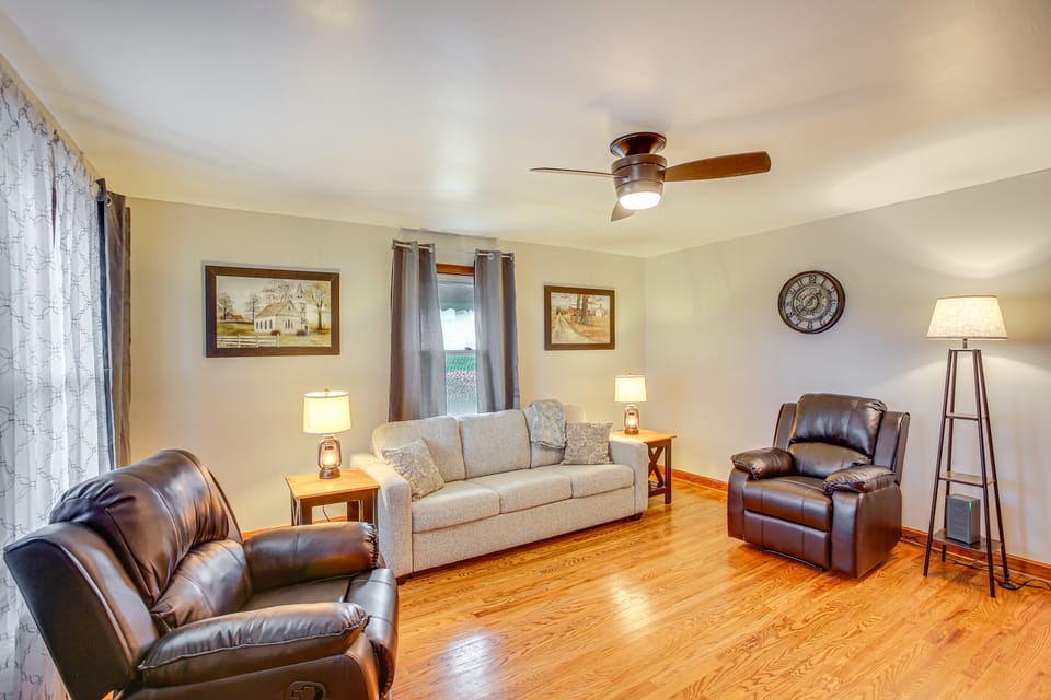 4 Mi to Kentucky Downs: Countryside House House in Tennessee