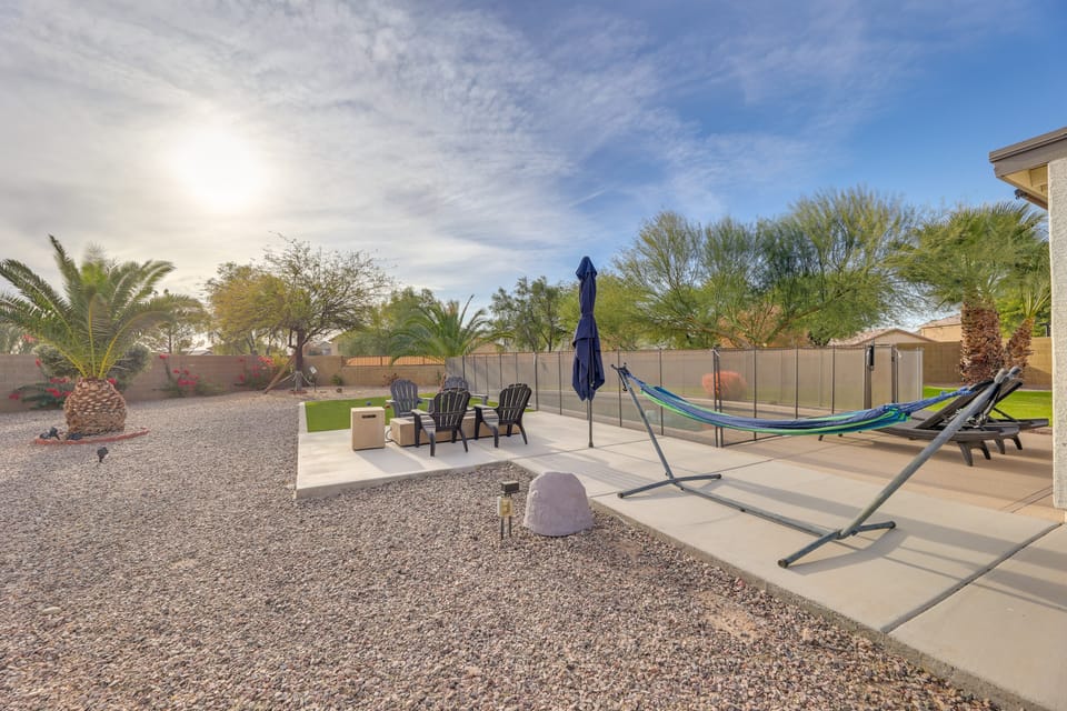 Large Pool & Yard w/ Bocce: Oasis in Coolidge! House in Arizona