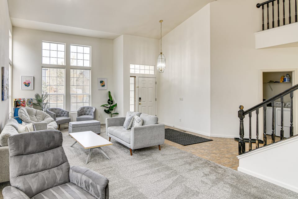 Family Reno Home w/ Game Room! 28 Mi to Ski Resort House in Reno