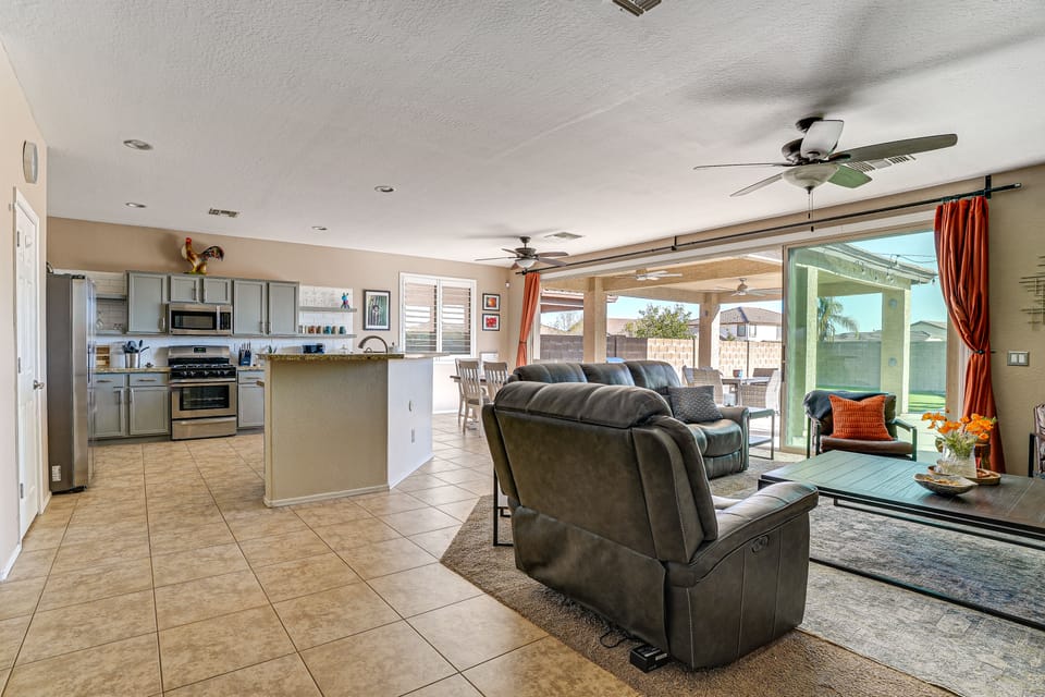 5 Mi to Surprise Stadium: Chic Home w/ Pool House in Surprise
