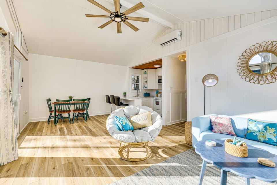 Boat, Fish & Bike: Oak Island Home w/ Large Yard House in Oak Island