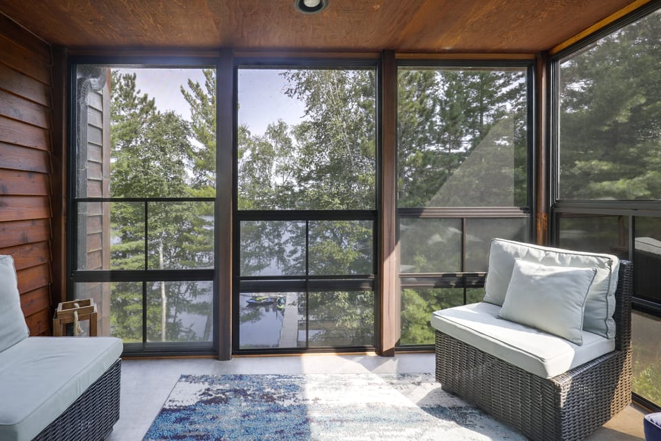 Lakefront Gem w/ Dock & Views in Lac Du Flambeau House in Wisconsin