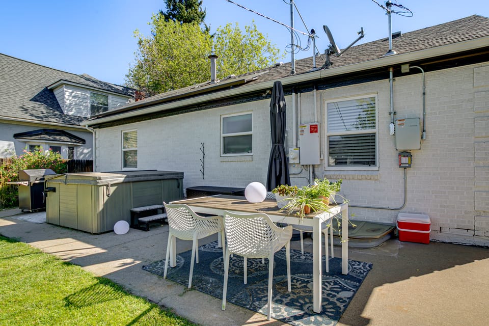 Walk to City Park: Chic Home w/ Hot Tub & Yard House in Denver