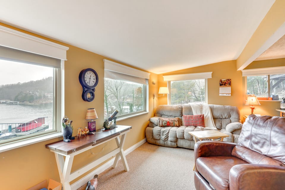 Private Boat Dock: Lakefront Cabin in Camdenton House in Lake of the Ozarks