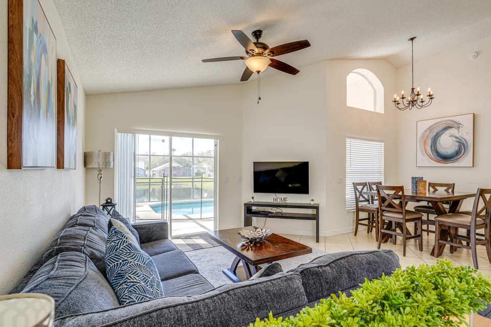 9 Mi to Disney: Home w/ Pool Table & Water Views! House in Kissimmee