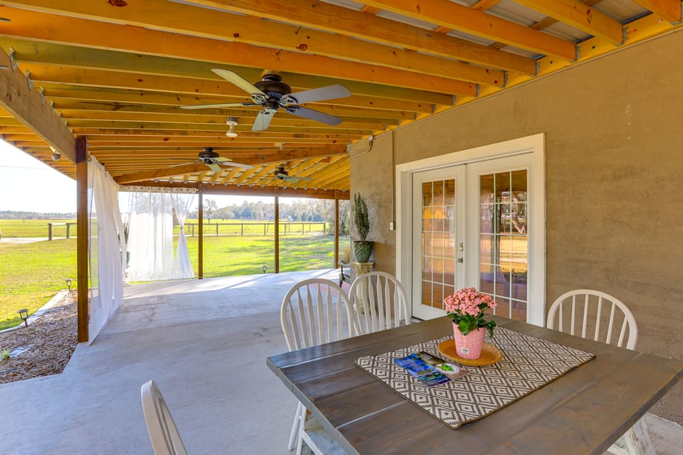 Private Patio w/ View: Peaceful Trenton Home House in Florida