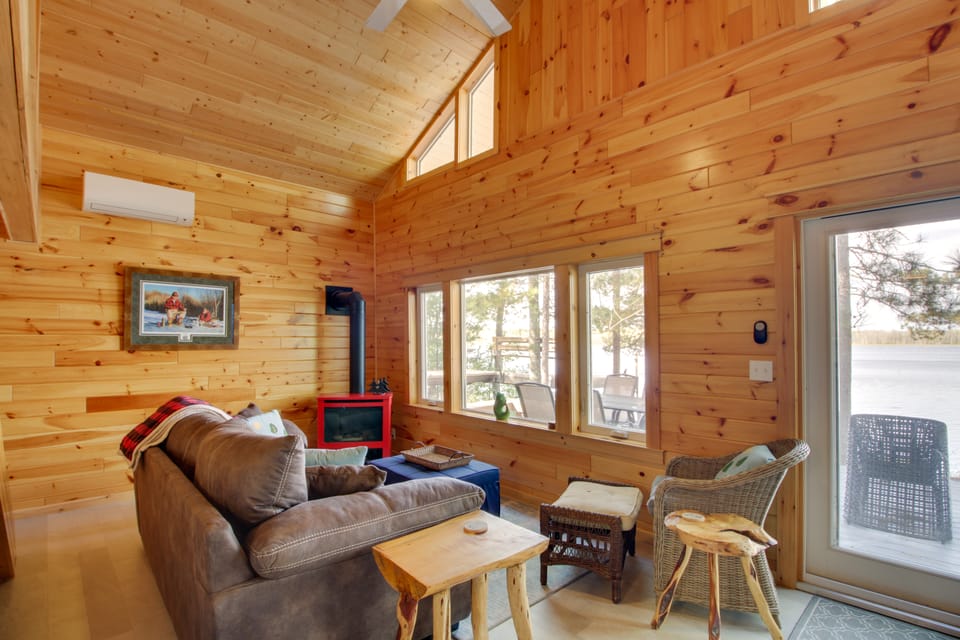 Dock + Fire Pit: Lakefront Cabin in Deer River! House in Minnesota