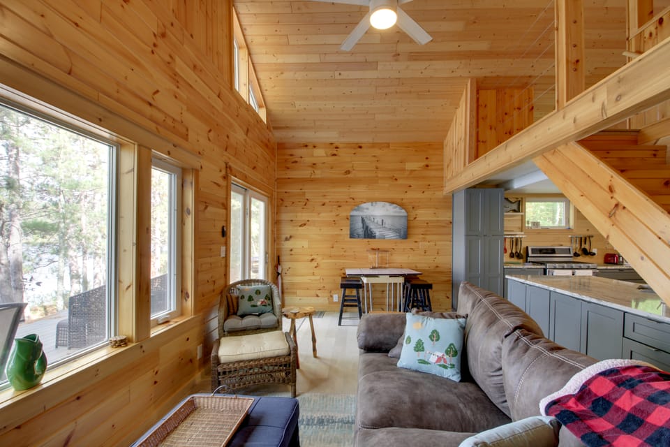 Dock + Fire Pit: Lakefront Cabin in Deer River! House in Minnesota