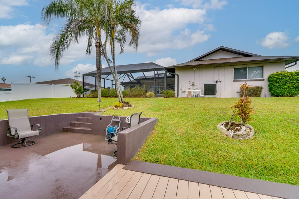 Dock & Dolphin Sightings! Cape Coral Family Escape House in Cape Coral
