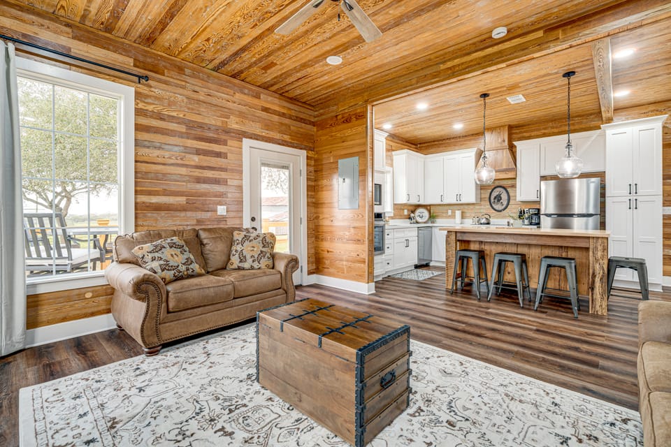 Furnished Deck + Views: Rural Schulenburg Retreat House in Texas