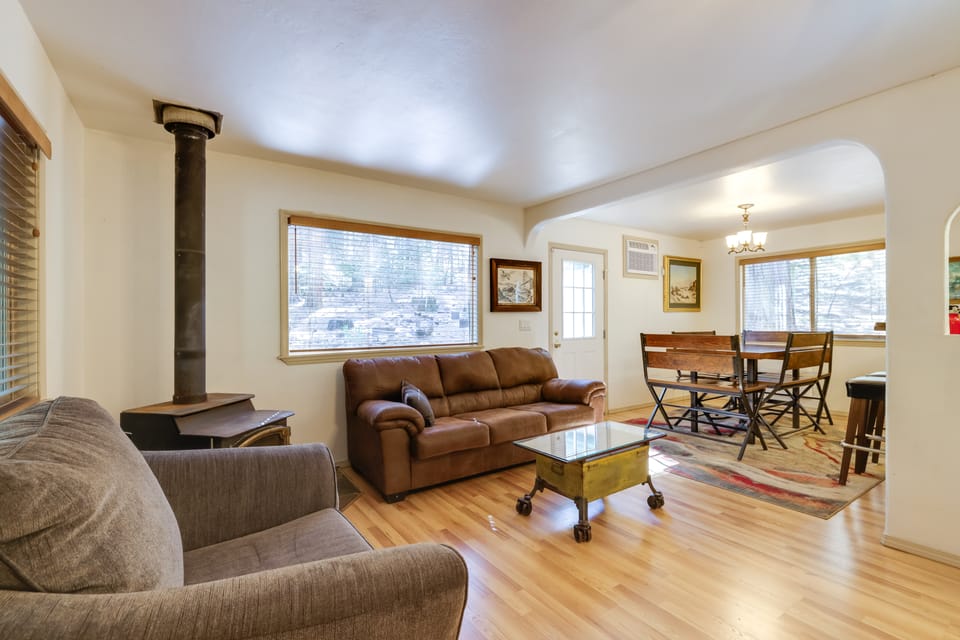 Stay Near Big Trees, Bring Your Pets: Arnold Cabin House in Arnold