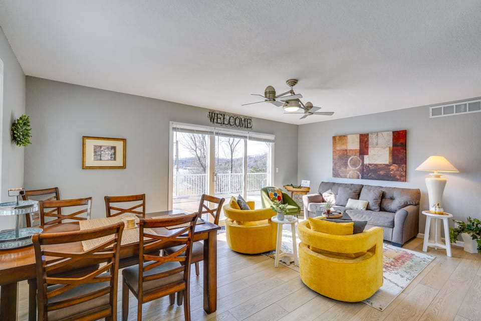 3 Mi to the Lake: Rocky Mount Home w/ Water Views! House in Lake of the Ozarks