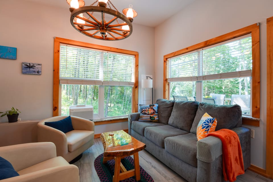 Private Dock & Deck: Tranquil Dam Pond Cottage! Cottage in Augusta