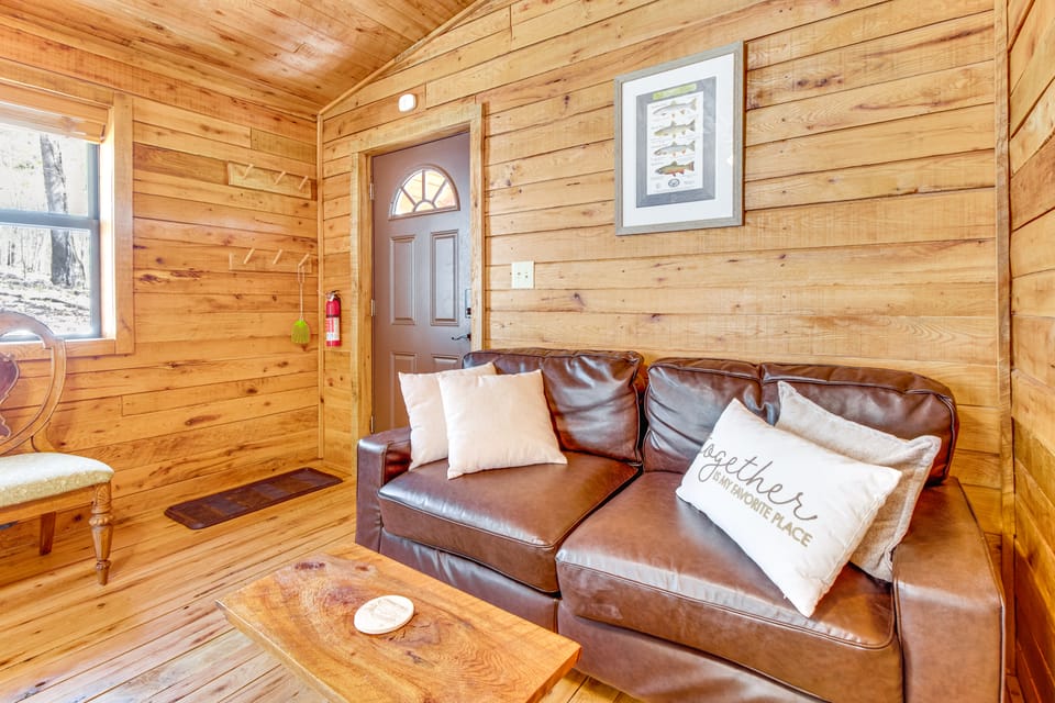 Walk to White River: Cotter Cabin w/ Fire Pit! House in Arkansas