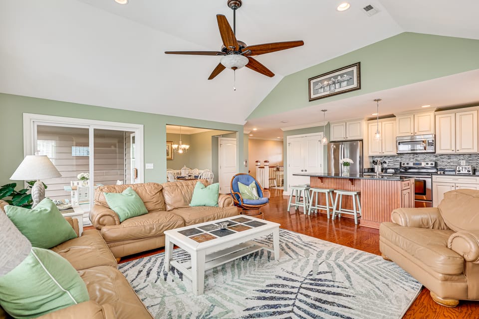 Walk to Beach: Oak Island Oasis w/ Porch! House in Oak Island